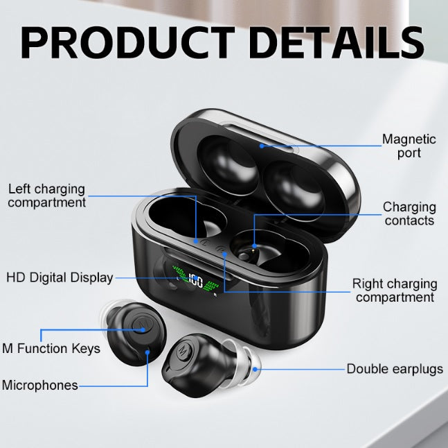 Audífonos Recargables con Bluetooth 16 Canales (Doble)