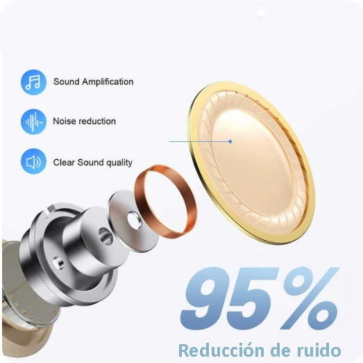 Audífono para sordera digital recargable (individual)